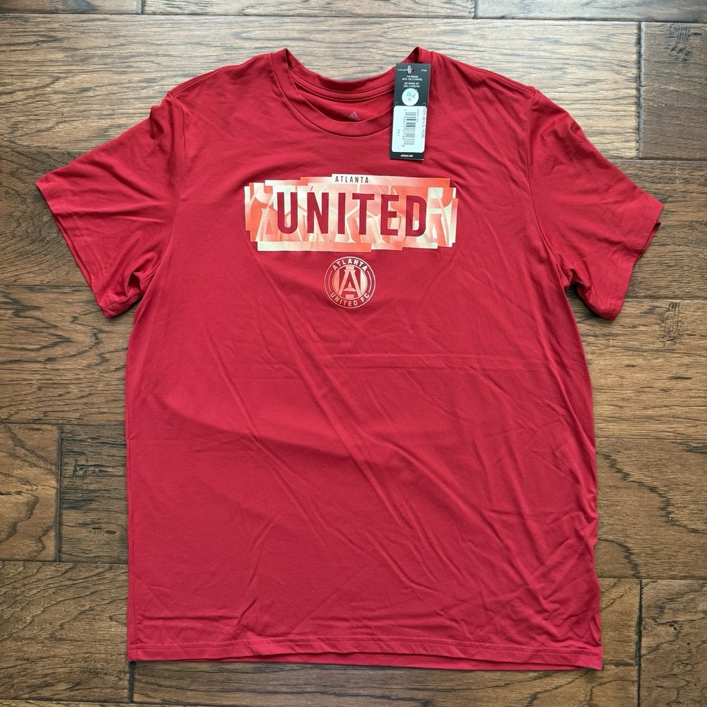 Adidas Atlanta United FC Pregame Graphic Tee Blokette Fangear Performance  2XLT